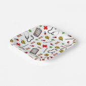 Medisch Thema Pensioen Partij Papieren Bordje (Gebogen)