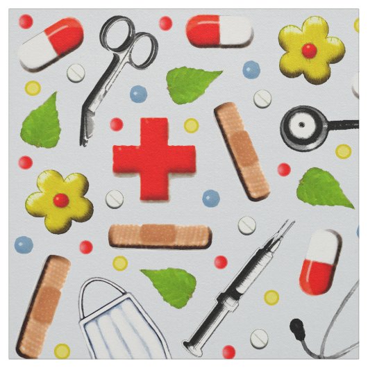 Medisch Thema Stof (Swatch)