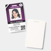 Medisch veld foto badge - Reizen Verpleegkundige - (Front & Back)