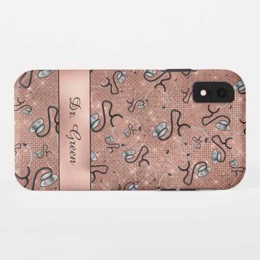 Medisch, Verpleegkundige, Dokter thema Stethoscope Case-Mate iPhone Case (Achterkant (horizontaal))