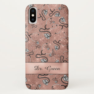 Medisch, Verpleegkundige, Dokter thema Stethoscope Case-Mate iPhone Case