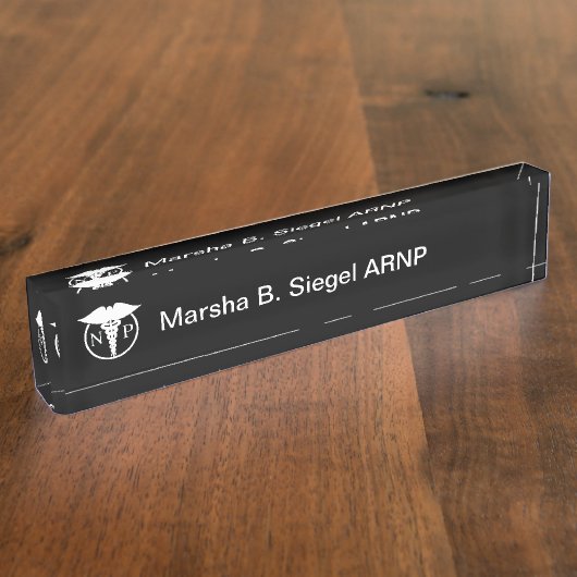 Medisch Verpleegkundige Practitioner Classy Design Naambordje (Zijkant)