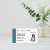 Medisch Verpleegkundige Practitioner Foto Visiteka Visitekaartje (Staand voorkant)