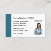 Medisch Verpleegkundige Practitioner Foto Visiteka Visitekaartje (Voorkant)