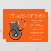 Medisch verpleegkundige School Oranje Afstuderen Kaart (Voorkant / Achterkant)