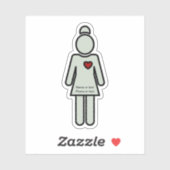 Medisch Verpleegkundige Thema Knipvorm Sticker (Vel)