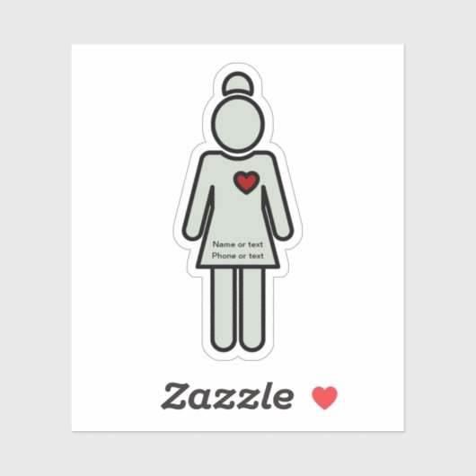 Medisch Verpleegkundige Thema Knipvorm Sticker (Vel)