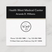 Medisch verpleegkundige vierkante visitekaartje (Voorkant)