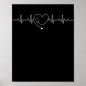 Medisch verpleegster Stethoscoop Verpleegkundige h Poster (Voorkant)