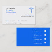 Medisch Visitekaartje - Eenvoudige tweeslachtighei (Voorkant / Achterkant)