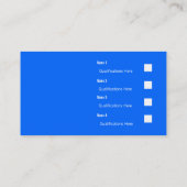 Medisch Visitekaartje - Eenvoudige tweeslachtighei (Achterkant)