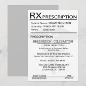 Medisch Voorschrift Pad Graduation Party Kaart (Voorkant / Achterkant)