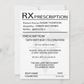 Medisch Voorschriftstootkussen 50th Verjaardagspar Kaart (Voorkant)