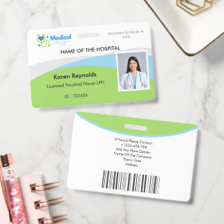 Medisch Ziekenhuis Verpleegster Foto ID-badge met Badge