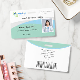 Medisch Ziekenhuis Verpleegster Foto ID-badge met Badge