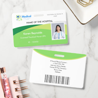 Medisch Ziekenhuis Verpleegster Foto ID-badge met Badge