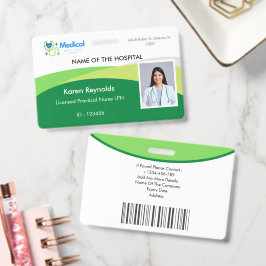 Medisch Ziekenhuis Verpleegster Foto ID-badge met Badge