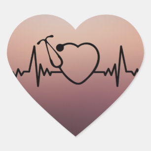 Medisch Ziekteziekenhuis Gezondheidszorg Stethosco Hart Sticker