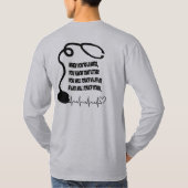 Medisch zuster-symbool t-shirt (Achterkant)