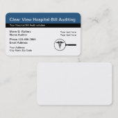 Medische accountantscontrole visitekaartje (Voorkant / Achterkant)