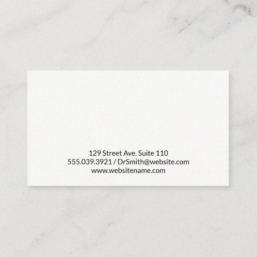 Medische achtergrond | Dokter pictogram Afsprakenkaartje (Achterkant)