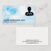 Medische achtergrond | Dokter pictogram Afsprakenkaartje (Voorkant / Achterkant)