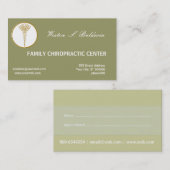 Medische afspraak Dokter Custom Kleur Salie Groen Afsprakenkaartje (Voorkant / Achterkant)