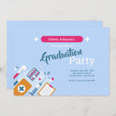 medische afstudeerfeest kaart (Voorkant / Achterkant)