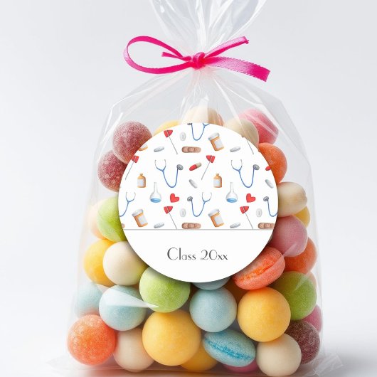 Medische Afstuderen- of verpleegkundigen Ronde Sticker