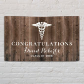 Medische Afstuderen Rustic Barn Wood Achtergrond Spandoek