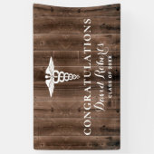 Medische Afstuderen Rustic Barn Wood Achtergrond Spandoek (Verticaal)