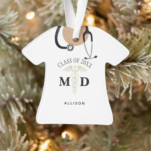 Medische Afstuderen Scrub top-gepersonaliseerd Ornament (Boom)