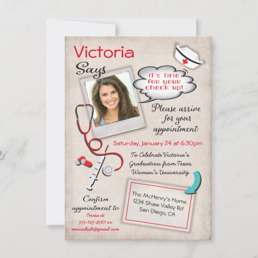 Medische Afstuderen Voorschrift verpleegkundige Kaart (Voorkant)