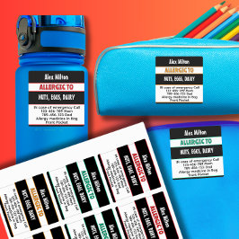 Medische Alert Kinder Allergie Alert School Kinder Labels