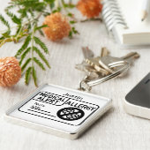 Medische Alert Voedselallergie Volwassenen Kinder Sleutelhanger (Zijkant)
