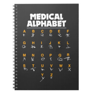 Medische alfabet voor dokters en verpleegkundigen notitieboek