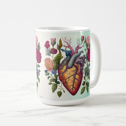  Medische Anatomie Hartbloem Doctor Koffiemok (Voorkant rechts)