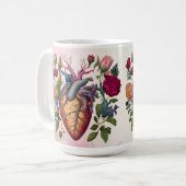  Medische Anatomie Hartbloem Doctor Koffiemok (Voorkant links)