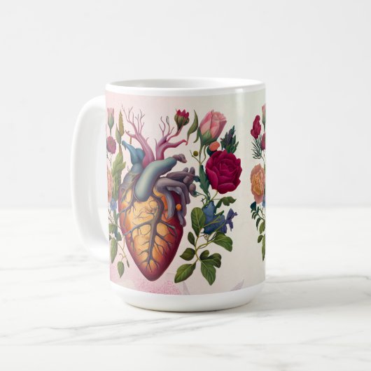  Medische Anatomie Hartbloem Doctor Koffiemok (Voorkant links)