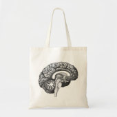 medische anatomie illustratie menselijk brein tote bag (Voorkant)