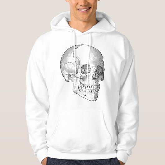 Medische anatomie  schedel artiest schets hoodie (Voorkant)