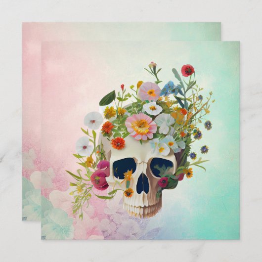  medische anatomie schedel bloemendokter (Voorkant / Achterkant)