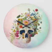  medische anatomie schedel bloemendokter grote klok (Voorkant)