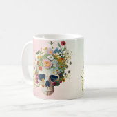  medische anatomie schedel bloemendokter koffiemok (Voorkant links)