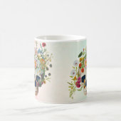  medische anatomie schedel bloemendokter koffiemok (Center)