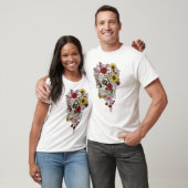 medische anatomie schedelbloem T-shirt (Unisex)