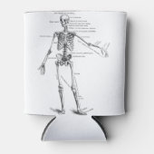 medische anatomie skelet doktersdiagram blikjeskoeler (Voorkant)