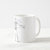 medische anatomie skelet doktersdiagram koffiemok (Voorkant rechts)