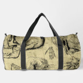 Medische Anatomie Skulls Duffle Bag Plunjezak (Achterkant)