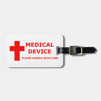 Medische apparaten bagagelabel